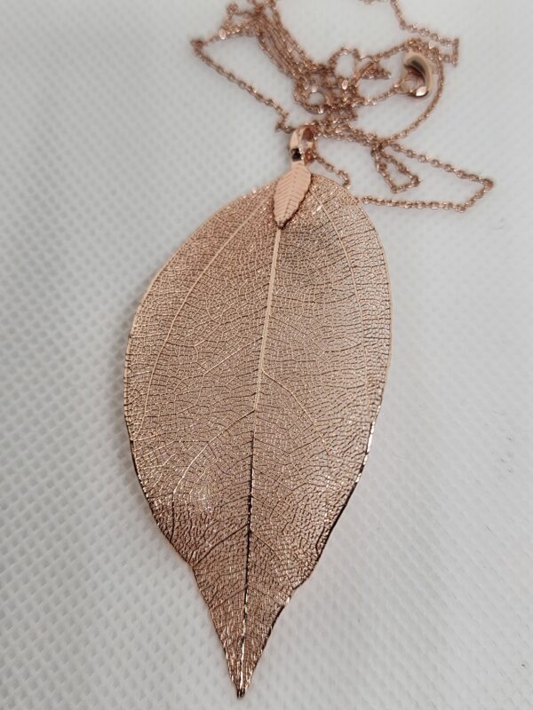 Rose Gold Leaf Necklace