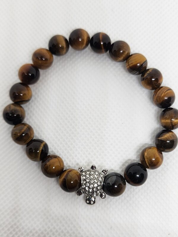 Tiger’s Eye Silver or Rose Gold Turtle Showpiece